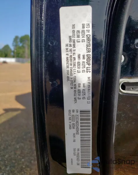 2013 Chrysler 300 S z USA, uszkodzony, nr VIN 2C3CCABG5DH659492